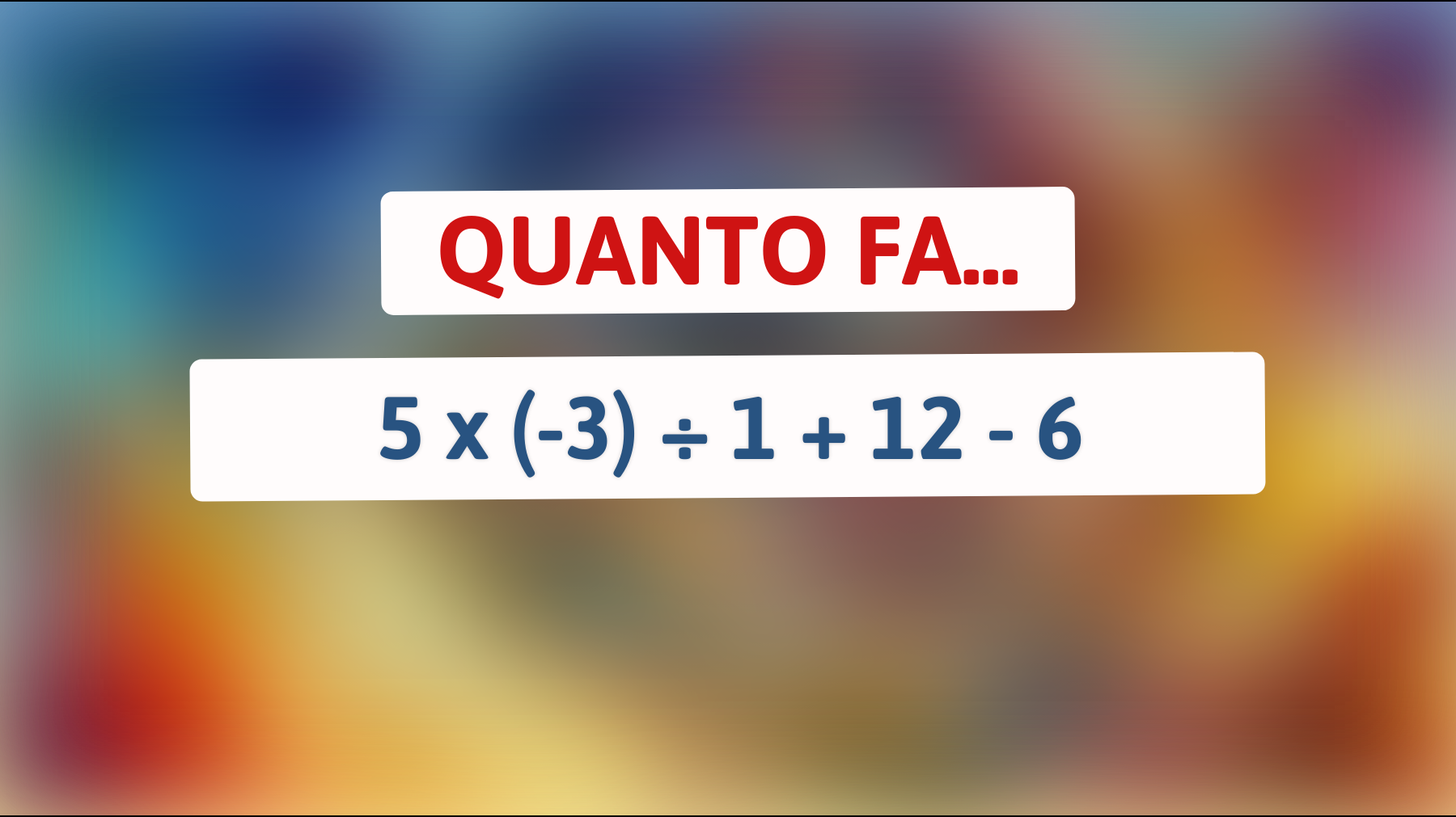 La sfida matematica che sta facendo impazzire il web: solo i geni risolvono questo enigma! Sei all'altezza?"