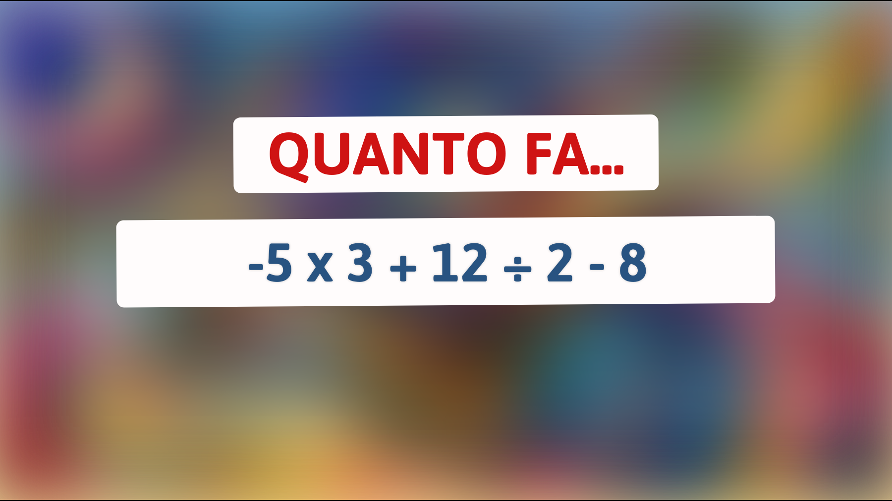 Solo il 3% può risolvere questo semplice calcolo: sei tra le menti più brillanti?"