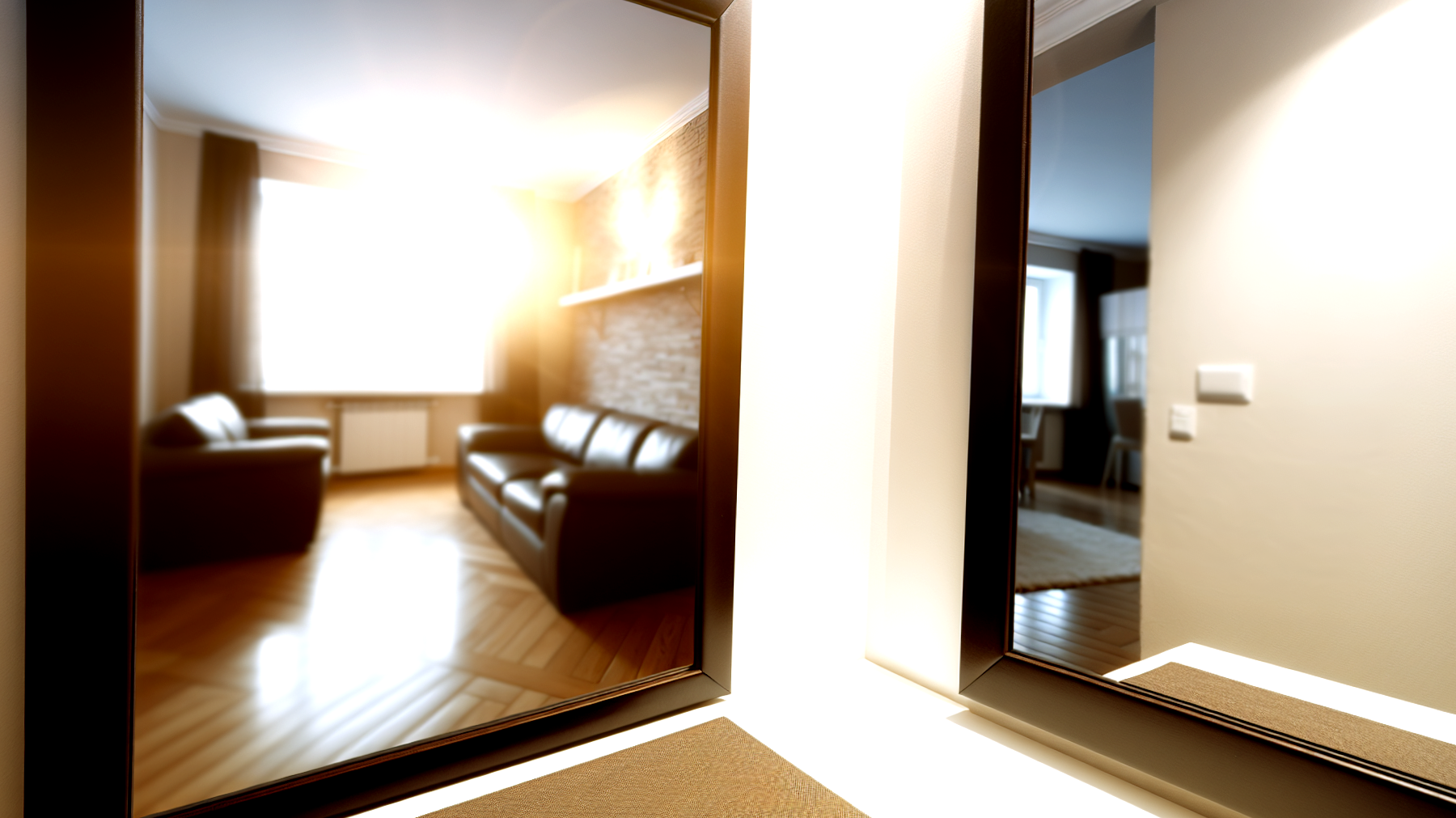 Specchio smart design futuristico esperienza interattiva"